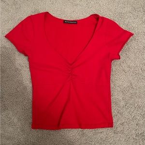 Brandy Melville red crop top